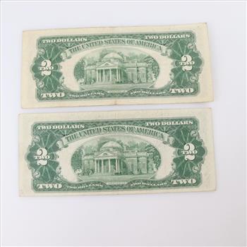 1953-A And 1953-C US Note $2 Dollar Bill, 2 Pieces