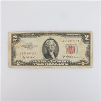 1953-A US $2 Note