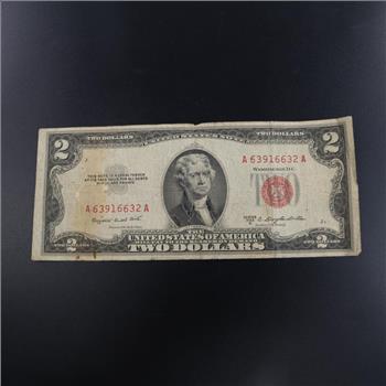 1953-B US Note Two Dollars Red Seal