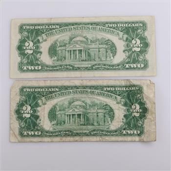 1953-C & 1963 US Note Two Dollars, 2 Pieces