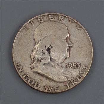 1953-S Franklin Silver Half Dollar