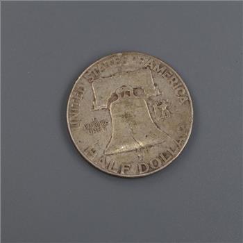 1953-S Franklin Silver Half Dollar