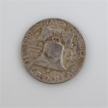 1954 US Franklin Silver Half Dollar