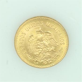 1955 .900 Gold Mexican 5 Pesos Coin