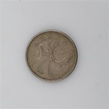 1955 Canadian Silver 25 Cents