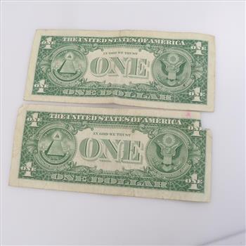1957 And 1957-A(Star Note) Silver Certificate One Dollar Bill, 2 Pieces