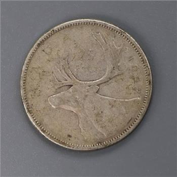 1957 Canadian Silver 25 Cents
