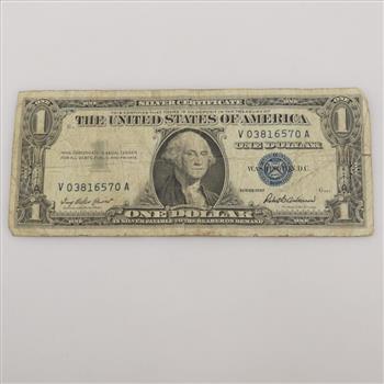 1957 Silver Certificate One Dollar