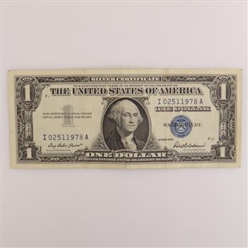 1957 US Silver Certificate 1 Dollar Bill