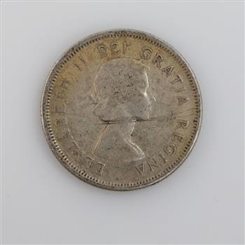 1959 Canadian Silver 25 Cents