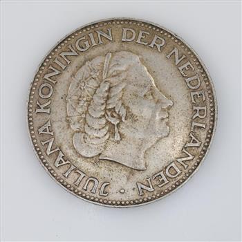 1959 Netherlands Juliana Silver 2½ Gulden