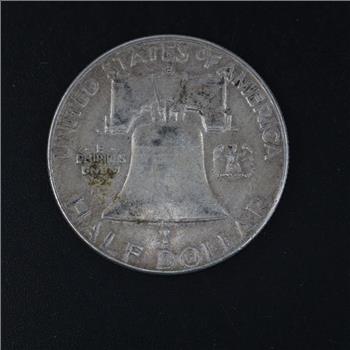 1962-D US Franklin Silver Half Dollar