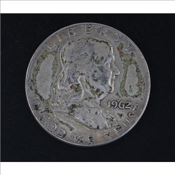 1962-D US Franklin Silver Half Dollar