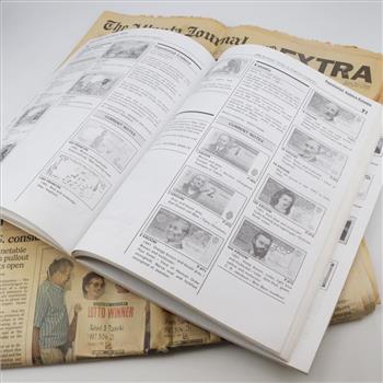 1963 And 1990 The Atlanta Journal Collectible Newspapers And Bankers Guide Book