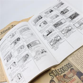 1963 And 1990 The Atlanta Journal Collectible Newspapers And Bankers Guide Book