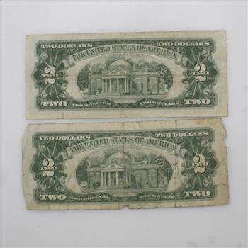 1963 US Note 2 Dollars, 2 Pieces