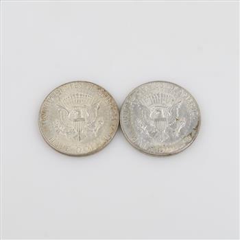 1964 & 1964-D Kennedy Silver Half Dollar, 2 Pieces