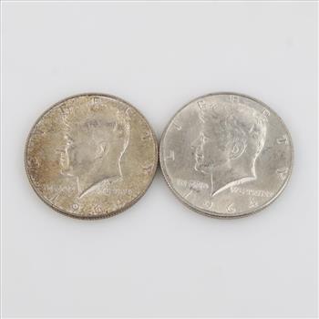 1964 & 1964-D Kennedy Silver Half Dollar, 2 Pieces
