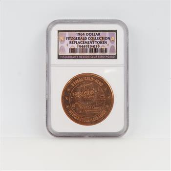 1964 Fitzgerald Collection Replacement Dollar Token NGC Certified