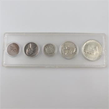 1964 US Coin Set, Including 3 Silver Coins