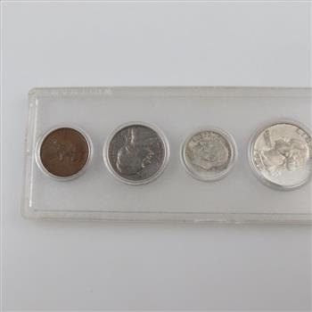 1964 US Coin Set, Including 3 Silver Coins