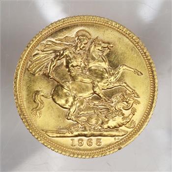 1965 Great Britain Elizabeth II Gold Sovereign