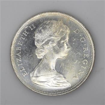 1966 Silver Canadian Dollar Coin