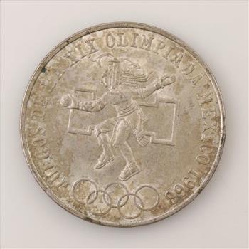 1968 Mexican Olympics 25 Silver Pesos