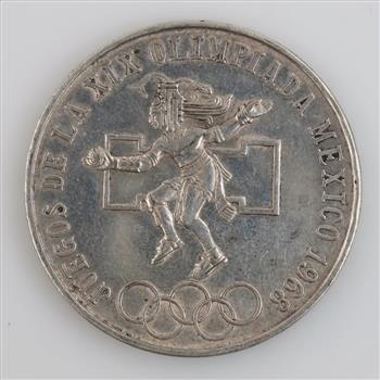 1968 Mexico Olympics Silver 25 Pesos