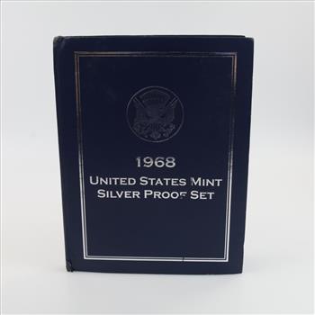 1968 US Mint Silver Proof Set W/ Kennedy Silver Clad Half Dollar