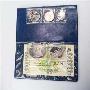 1971 Empire Of Iran .999 Silver Rials Proof Set