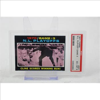 1971 Topps NL Playoff Game 3 #201 PSA 6