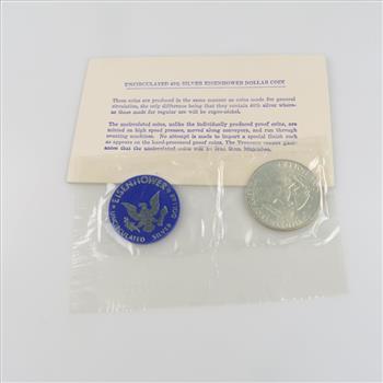 1971 US Eisenhower Uncirculated Silver Dollar