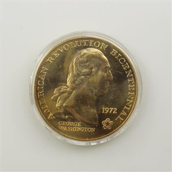 1972 American Revolution Bicentennial George Washington Token