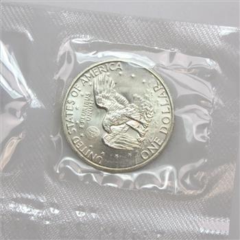 1972-S Uncirculated Eisenhower Silver Clad Dollar With COA