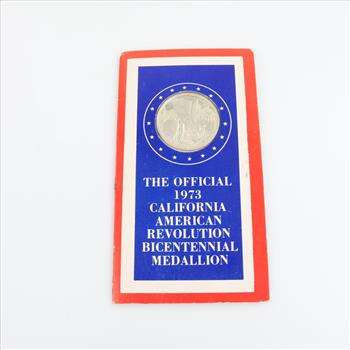 1973 California American Revolution Bicentennial Silver Medallion