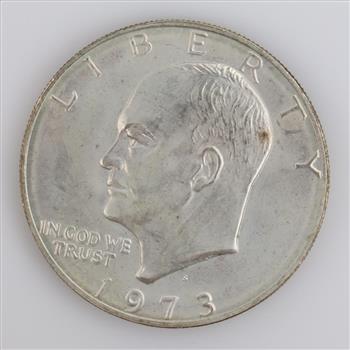 1973-S Eisenhower Silver-clad One Dollar