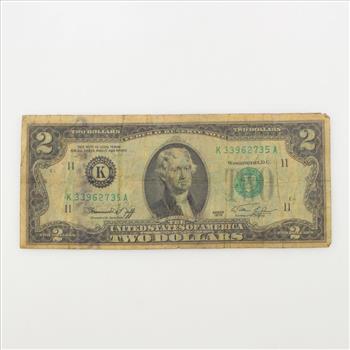 1976 2 Dollar Federal Reserve Note