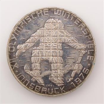 1976 Austria Winter Olympics Innsbruck Silver 100 Schilling