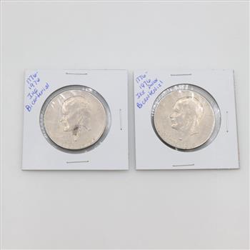 1976 Bicentennial Eisenhower Dollar, 2 Pieces