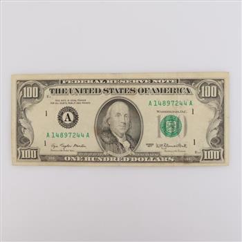 1977 US Federal Reserve Note 100 Dollars