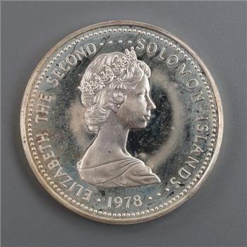 1978 Solomon Island Coronation Jubilee Silver $5