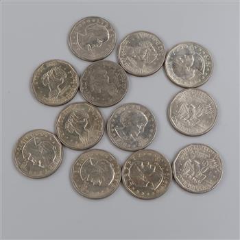 1979-P US Susan B. Anthony Dollar, 12 Pieces