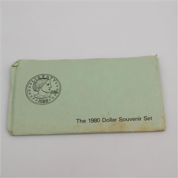 1980 Susan B. Anthony Dollar Set ; 3 Pieces