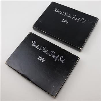 1981 And 1982 US Proof Coin Set