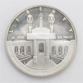 1984 Los Angeles Olympiad Silver Dollar Commemorative Coin