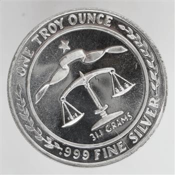 1984 Parliament Sheild Fine Silver 1 Troy Oz Round