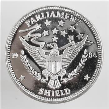 1984 Parliament Sheild Fine Silver 1 Troy Oz Round