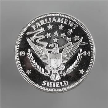 1984 Parliament Sheild Fine Silver 1 Troy Oz Round