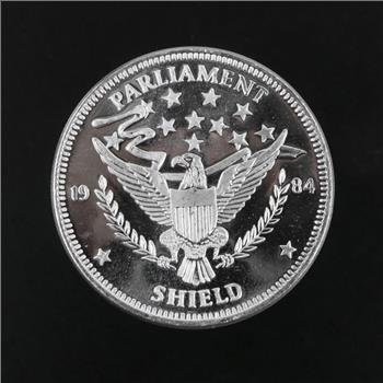 1984 Parliament Sheild Fine Silver 1 Troy Oz Round